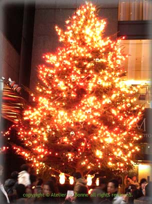 銀座 ミキモトのクリスマスツリー